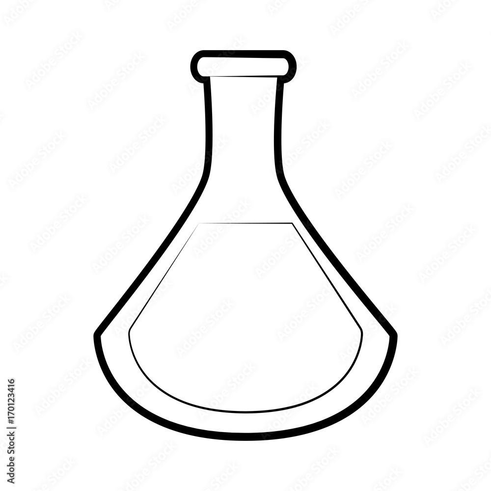 Flask icon Science laboratory and chemistry theme Isolated design Vector illustration Flask icon Science laboratory and chemistry theme Isolated design Vector illustration