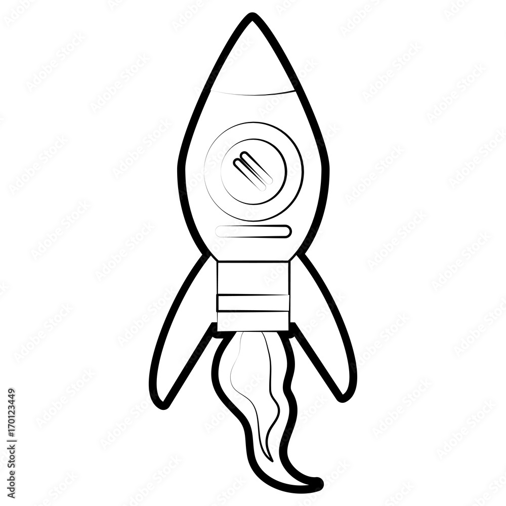 Rocket icon Spaceship aircraft and start up theme Isolated design Vector illustration Rocket icon Spaceship aircraft and start up theme Isolated design Vector illustration