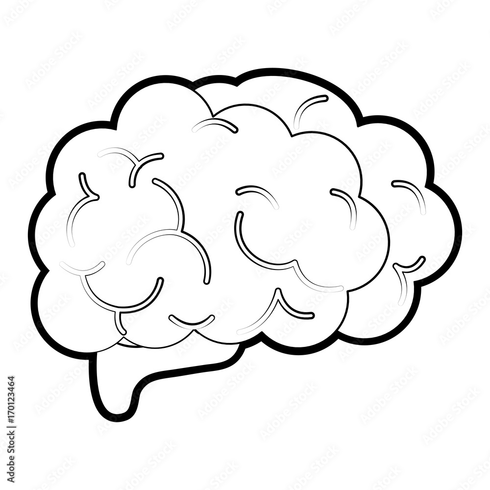 Brain icon Human organ mind and science theme Isolated design Vector illustration Brain icon Human organ mind and science theme Isolated design Vector illustration
