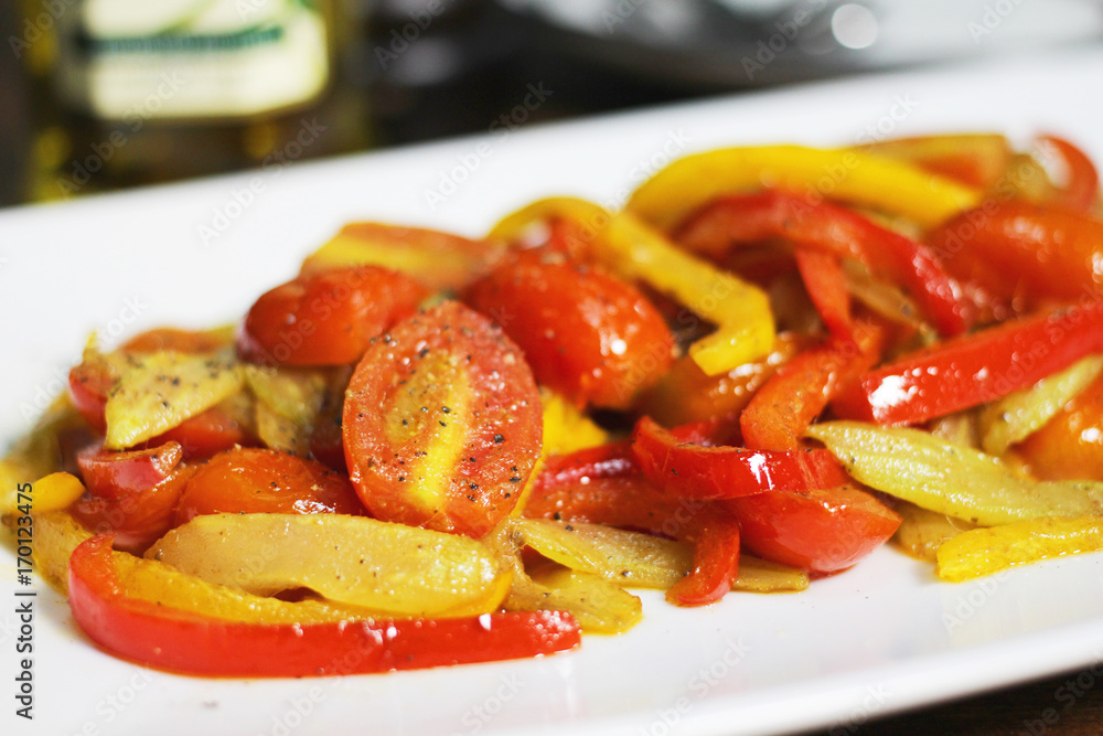 fried tomatoes with chilli