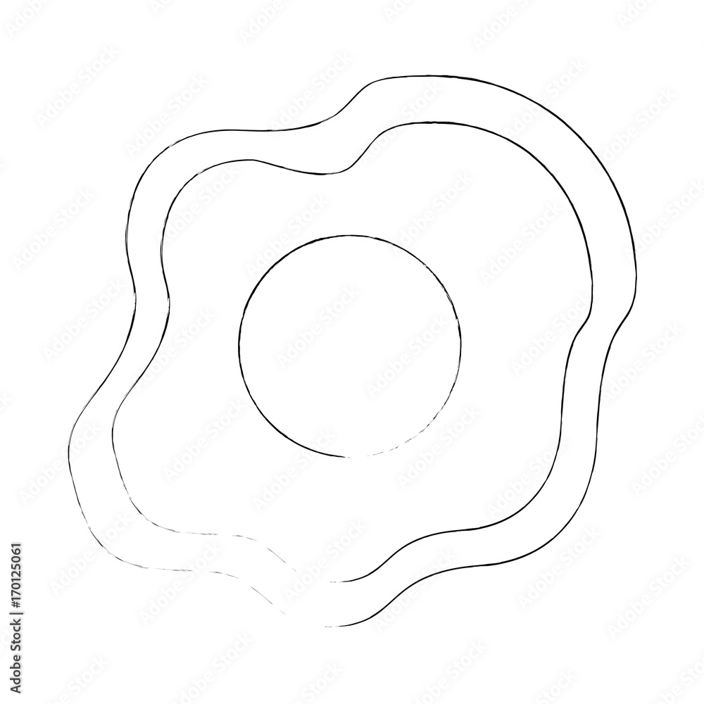 fried egg icon over white background vector illustration fried egg icon over white background vector illustration