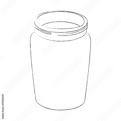 glass bottle icon over white background vector illustration