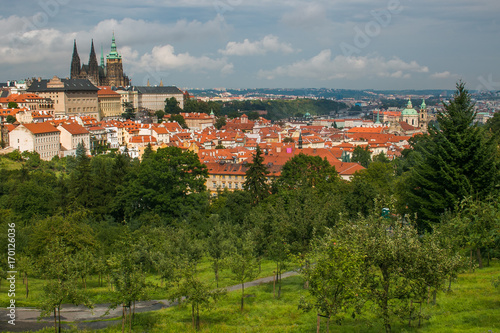 Castello di Praga immerso nel verde