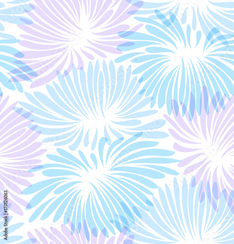 Abstract decorative background. Pattern with floral petals. Vector seamless texture