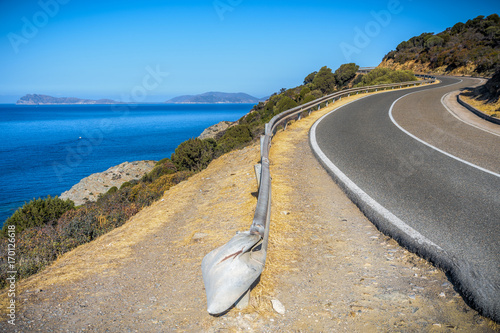 panorami road in souyh sardinia photo