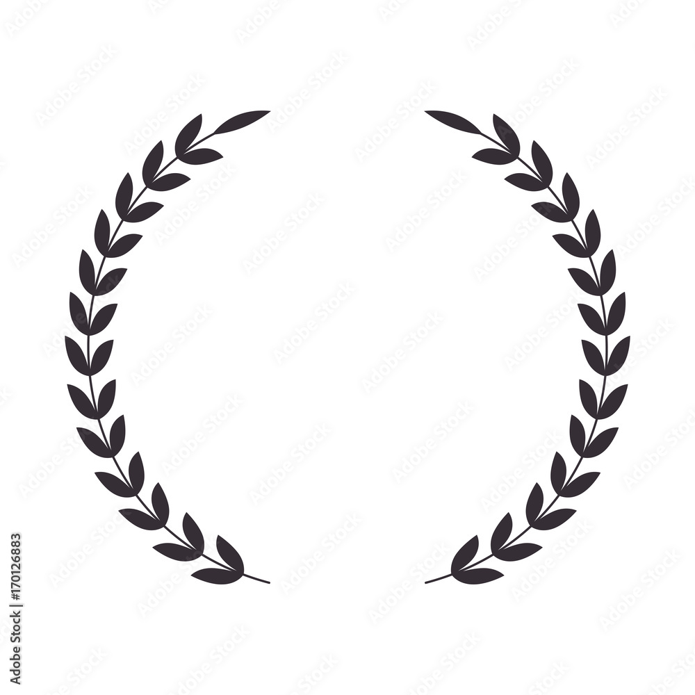 wreath crown isolated icon vector illustration design