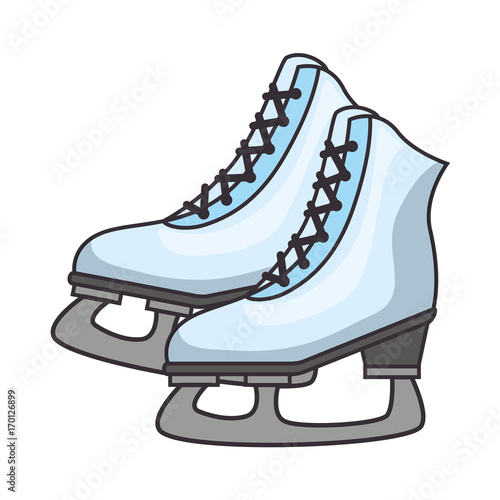 ice skates isolated icon vector illustration design