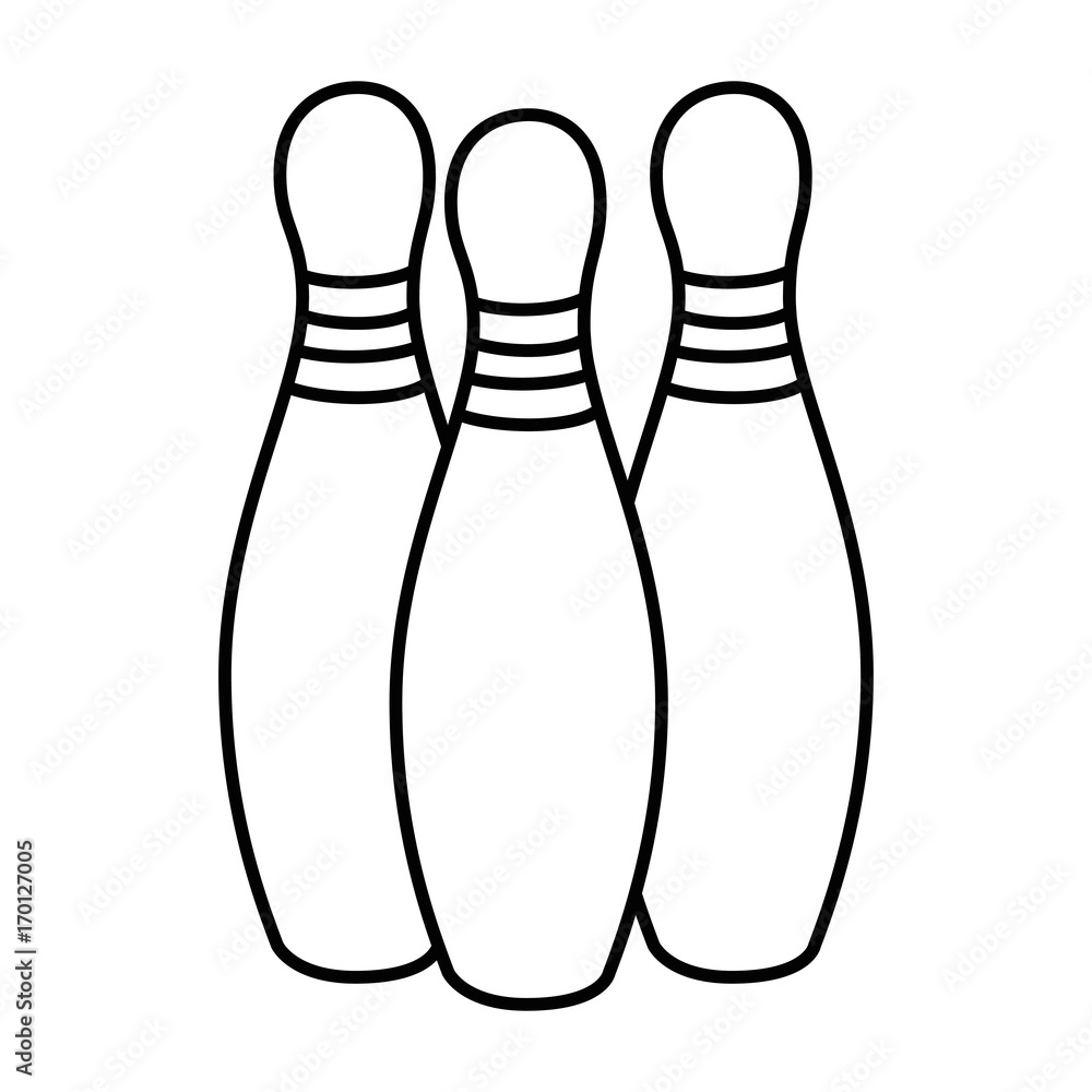 bowling pines sport icon vector illustration design bowling pines sport icon vector illustration design