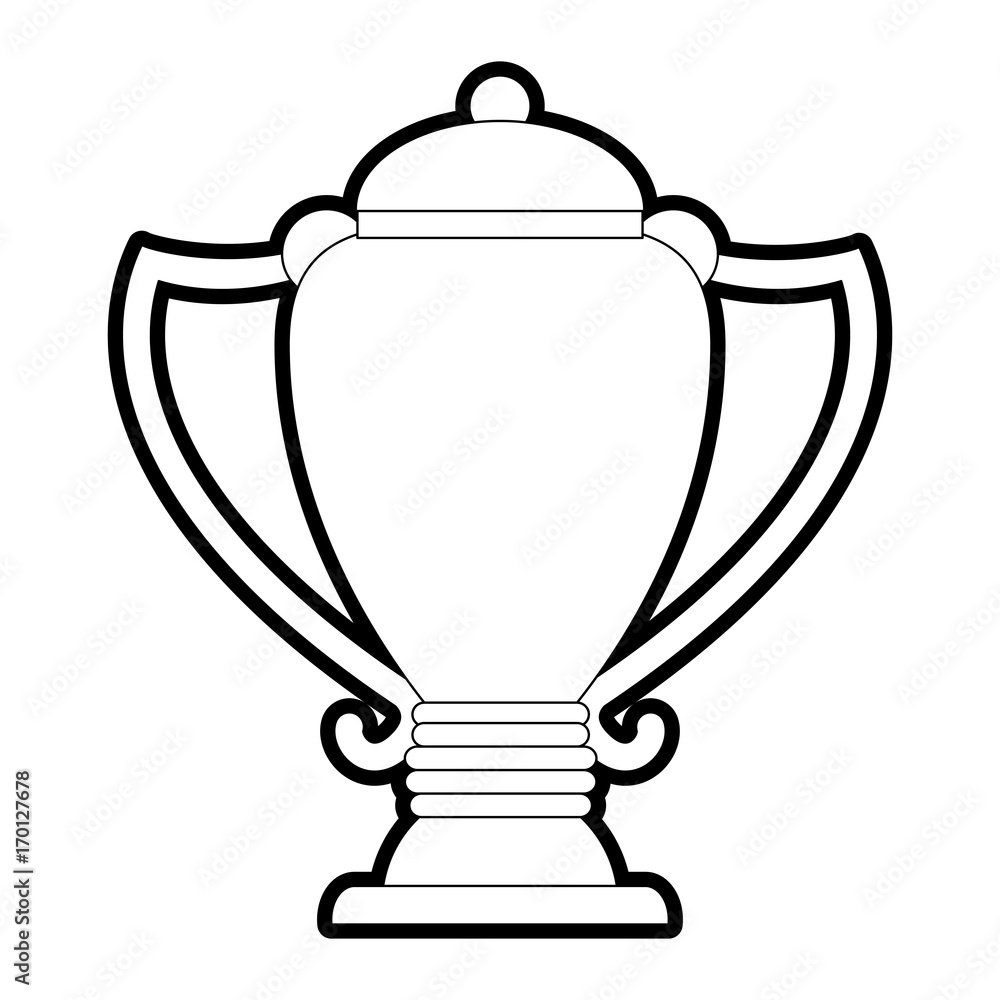 Trophy icon of Winner competition success and sport theme Isolated design Vector illustration Trophy icon of Winner competition success and sport theme Isolated design Vector illustration
