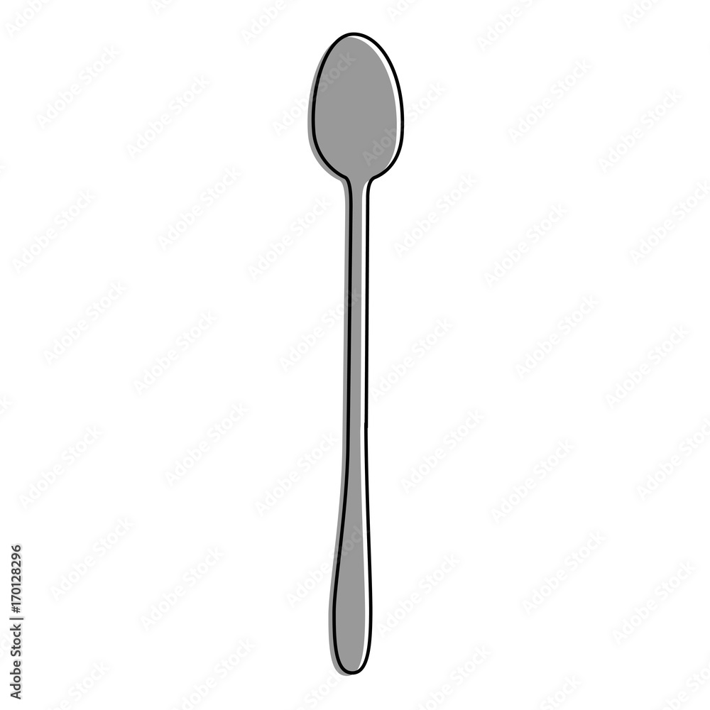 Spoon kitchen cutlery icon vector illustration graphic design