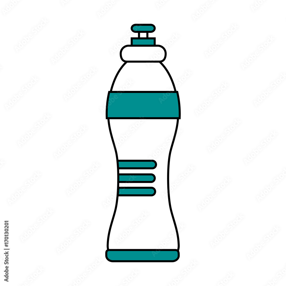 Water bottle icon of drink and beverage theme Isolated design Vector illustration Water bottle icon of drink and beverage theme Isolated design Vector illustration