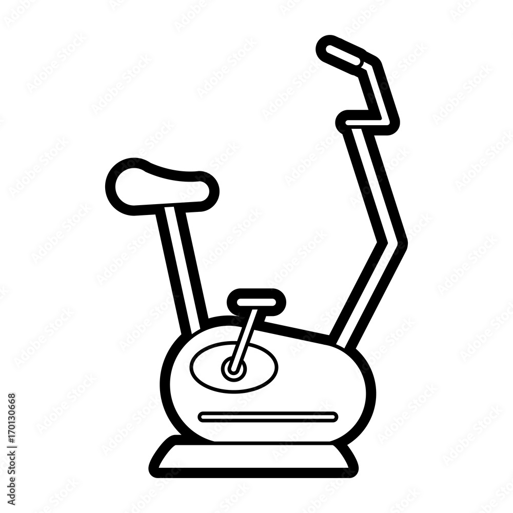 Exercise machine icon of fitness gym and sport theme Isolated design Vector illustration Exercise machine icon of fitness gym and sport theme Isolated design Vector illustration