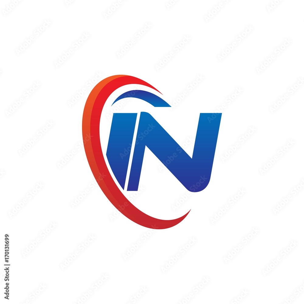 modern dynamic vector initial letters logo in with circle swoosh red blue modern dynamic vector initial letters logo in with circle swoosh red blue