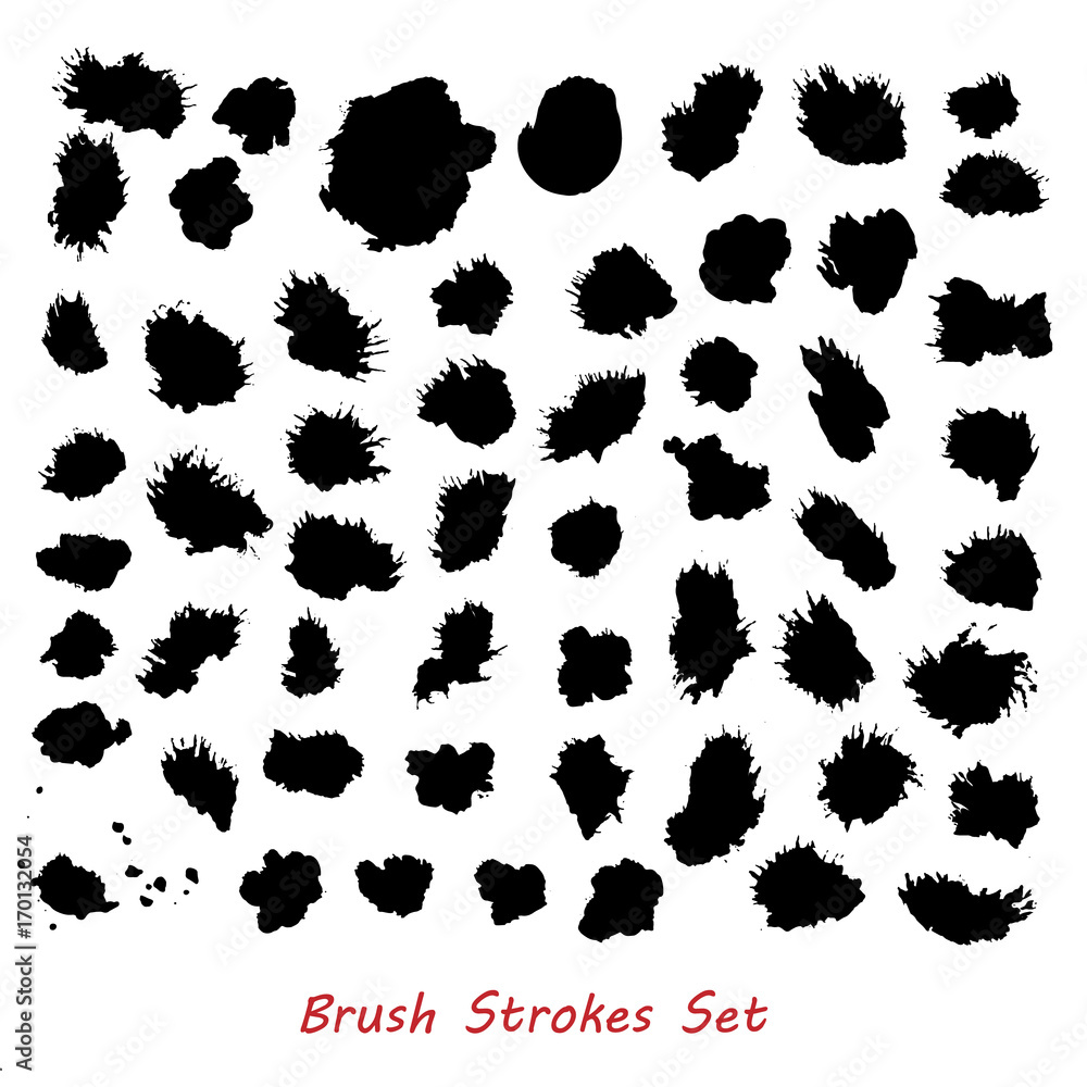Grungy brush strokes set over white background. Hand drawn grunge. Elements for your work and design. Eps10 Grungy brush strokes set over white background. Hand drawn grunge. Elements for your work and design. Eps10
