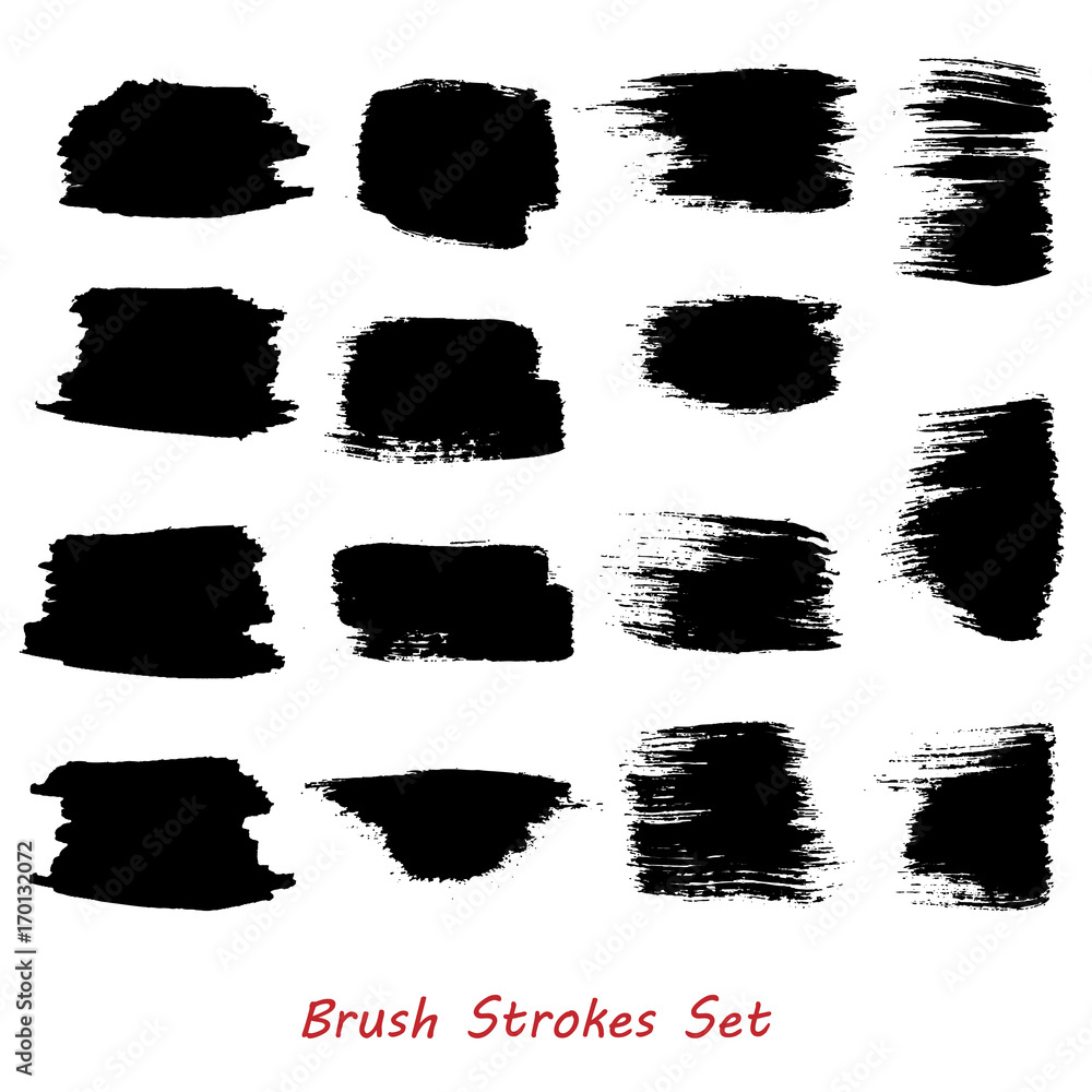 Grungy brush strokes set over white background. Hand drawn grunge. Elements for your work and design. Eps10 Grungy brush strokes set over white background. Hand drawn grunge. Elements for your work and design. Eps10