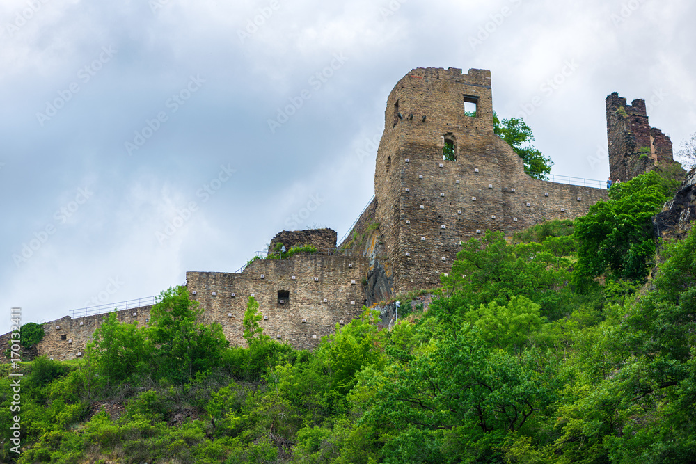 Fototapeta premium Are Castle near village Altenahr