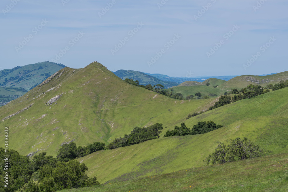 View from the top of Flag Hill, at Sunol Regional Wilderness Park