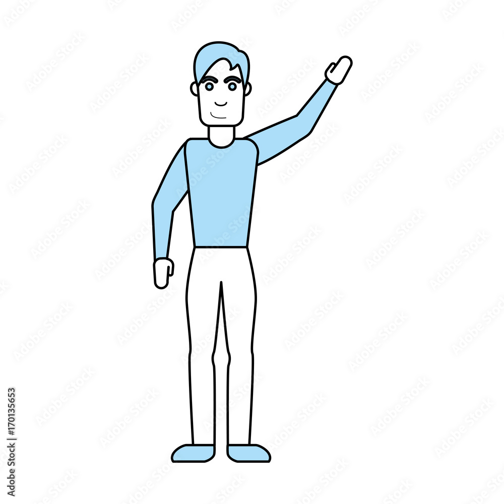 Man cartoon of Male avatar person people and human theme Isolated design Vector illustration Man cartoon of Male avatar person people and human theme Isolated design Vector illustration