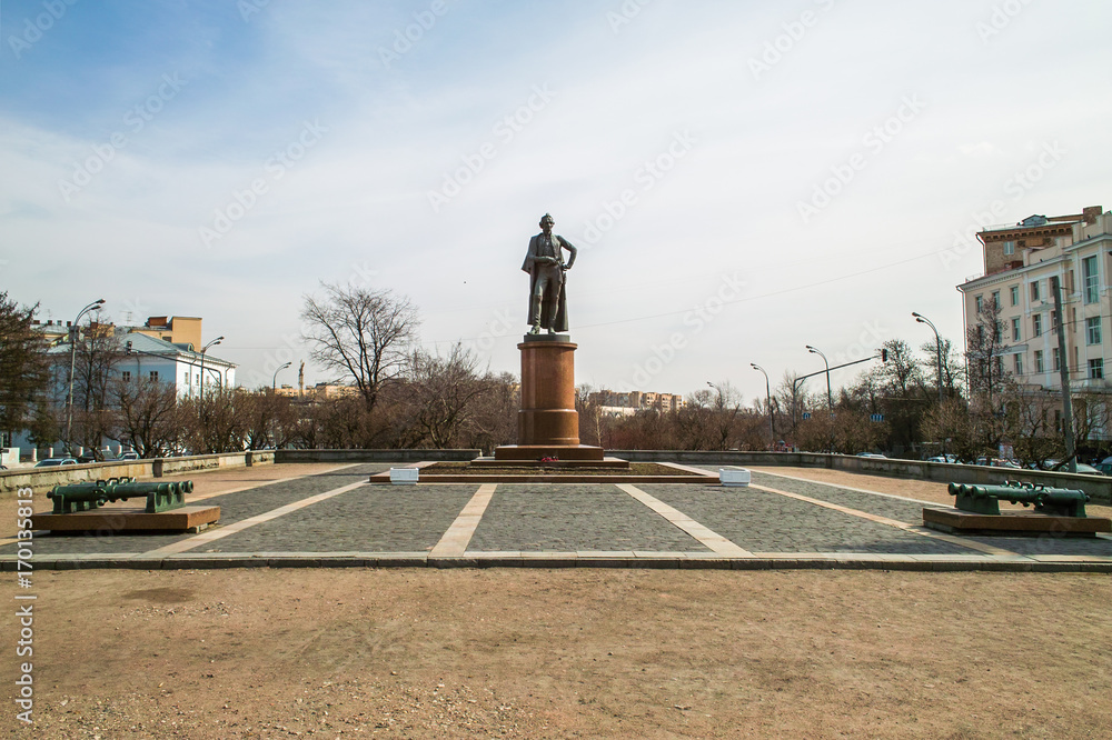 Suvorov Square in Moscow, Russia