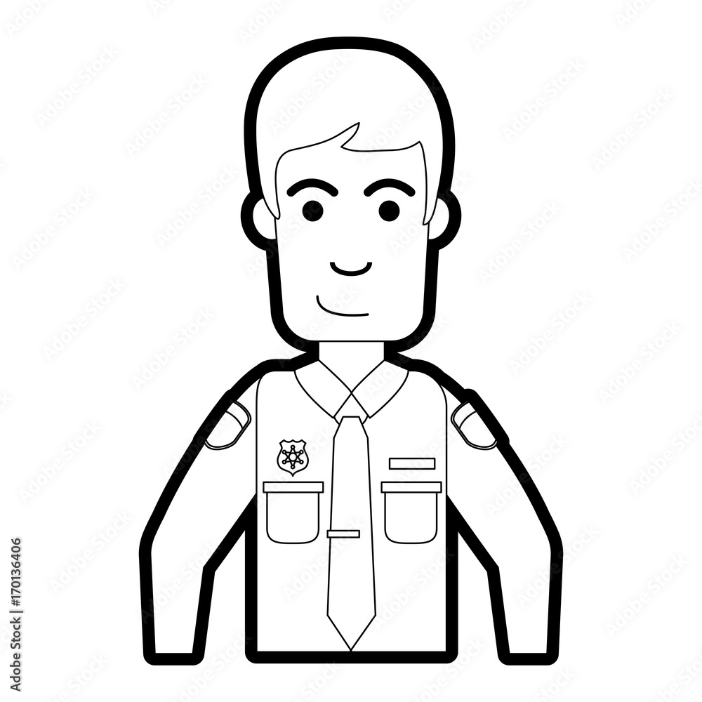 Policeman of officer cop and security theme Isolated design Vector illustration Policeman of officer cop and security theme Isolated design Vector illustration