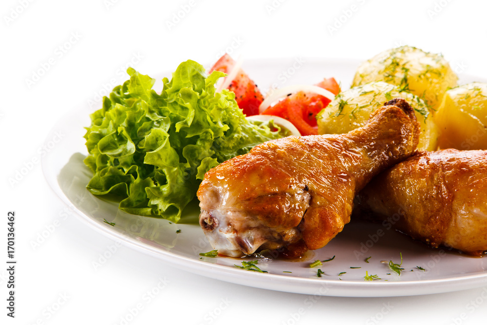 Roast drumsticks with potatoes Roast drumsticks with potatoes