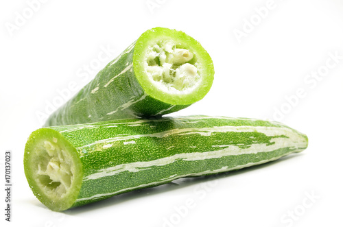 Sliced Snake gourd photo