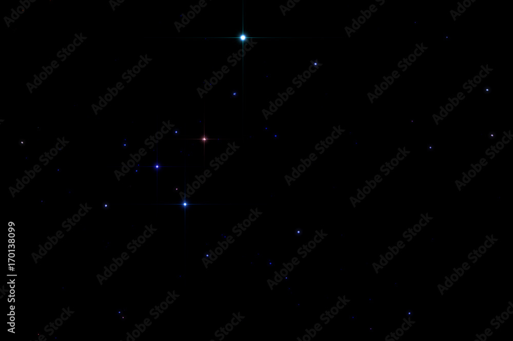 Obraz premium Canis Major constellation. Star cluster messier 41