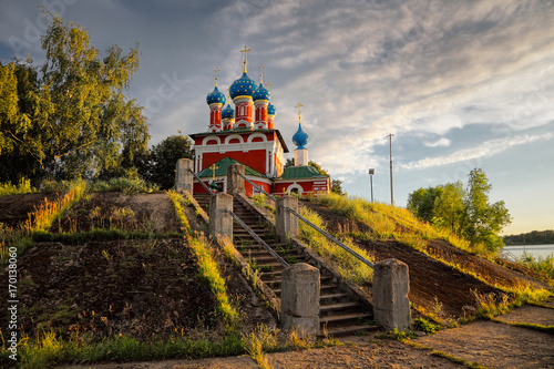 Evening in Uglich. Russia. Provinces.