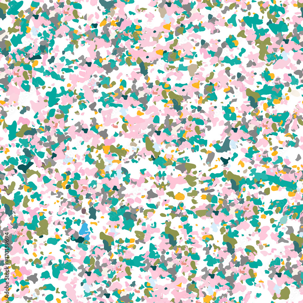 Terrazzo textured surface modern abstract pattern. Vector seamless repeat in motley colors. Terrazzo textured surface modern abstract pattern. Vector seamless repeat in motley colors.