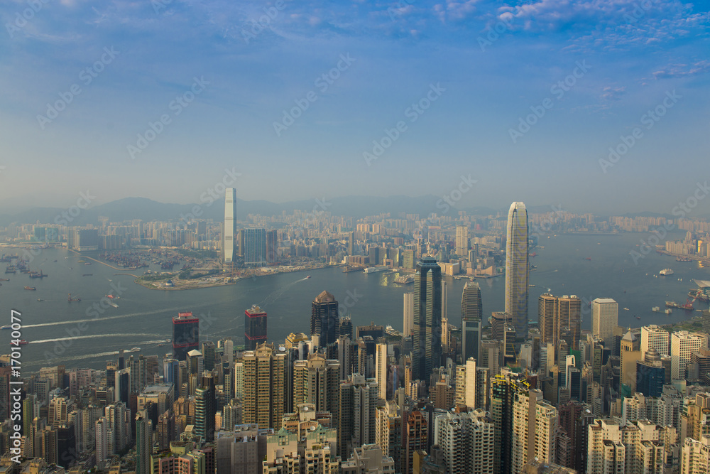 Hong Kong Skyline day time.