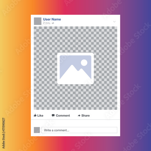 Photo frame vector illustration a transparent background