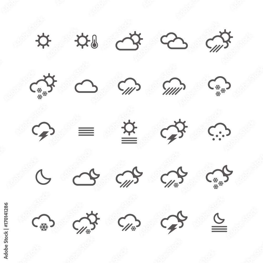 Weather Outline Icons