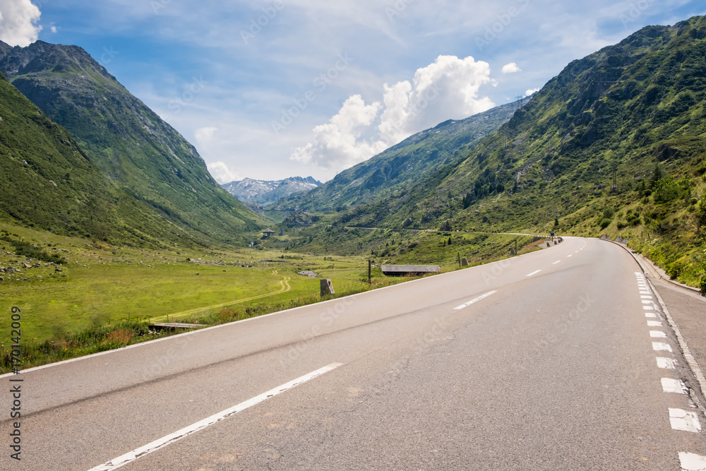 Panorama am Julierpass in der Schweiz