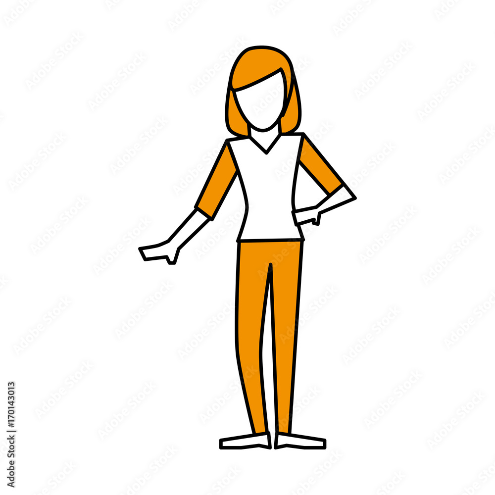 Avatar woman of girl female person people and human theme Isolated design Vector illustration Avatar woman of girl female person people and human theme Isolated design Vector illustration