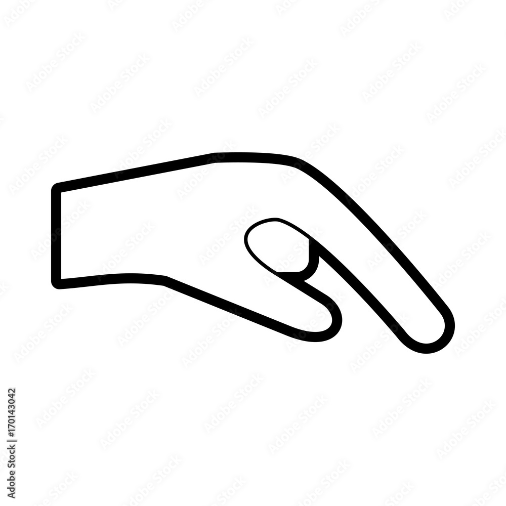 human body concept represented by hand illustration isolated design human body concept represented by hand illustration isolated design