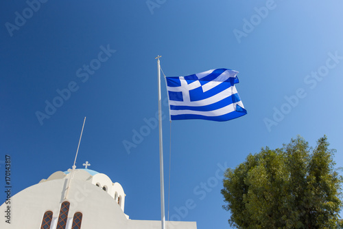 Cycladic church with greek ...