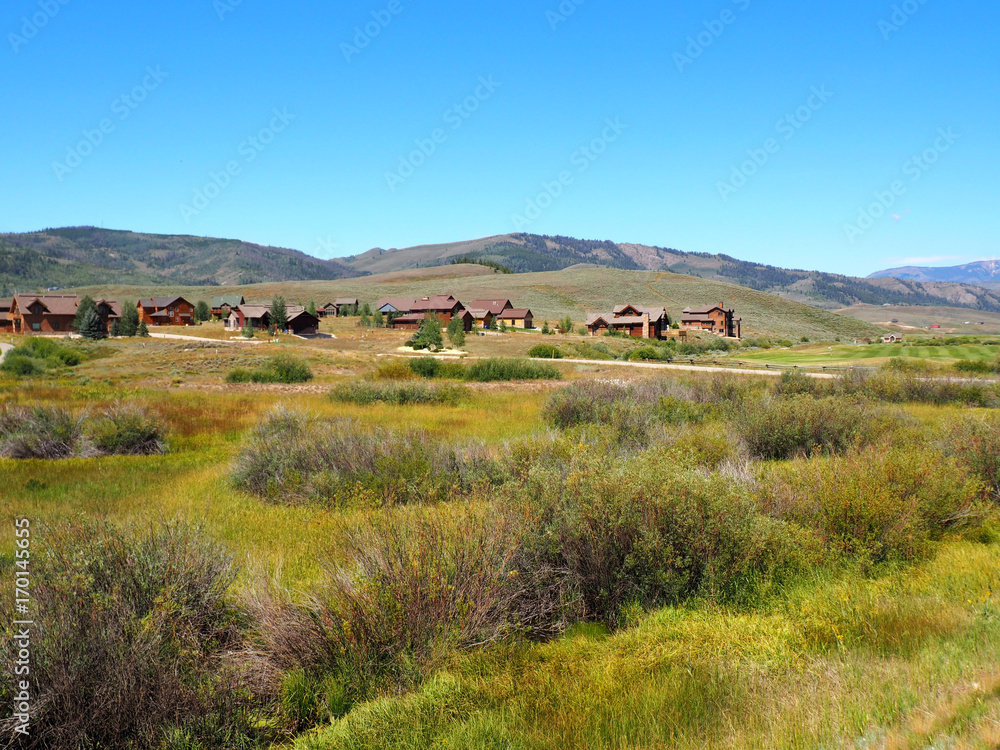 housing development on the prairie in Colorado