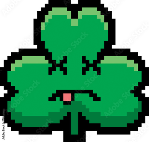 Dead 8-Bit Cartoon Shamrock