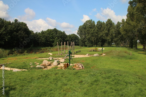 Playground devices in Hitland, The Netherlands photo