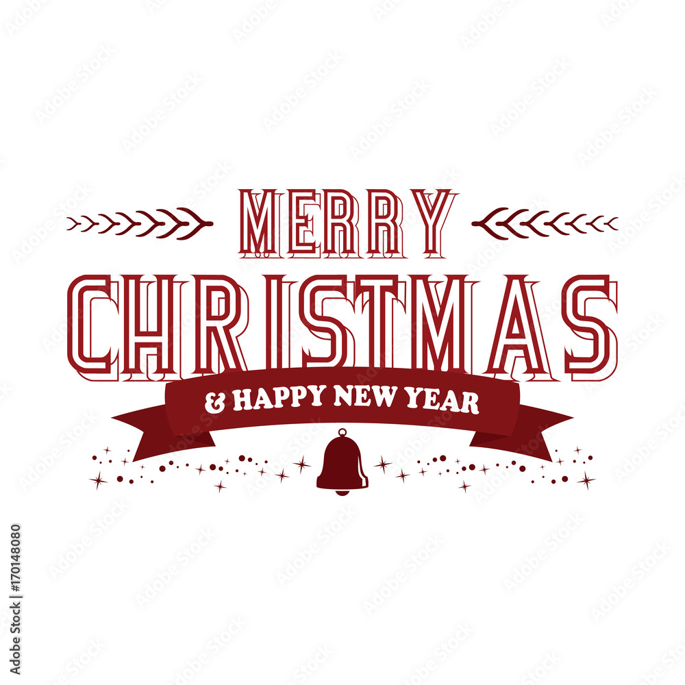 Obraz premium merry christmas and happy new year