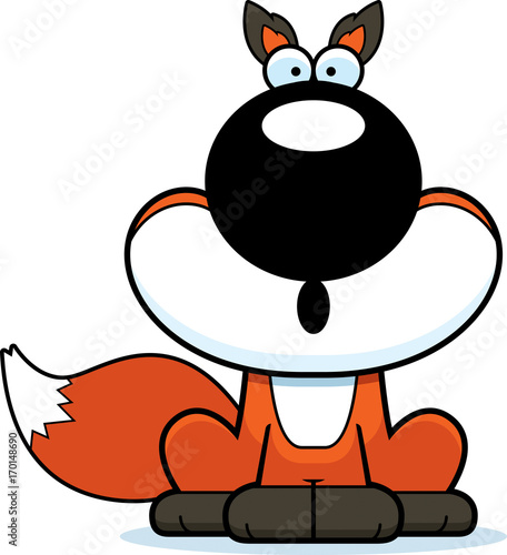 Surprised Cartoon Fox