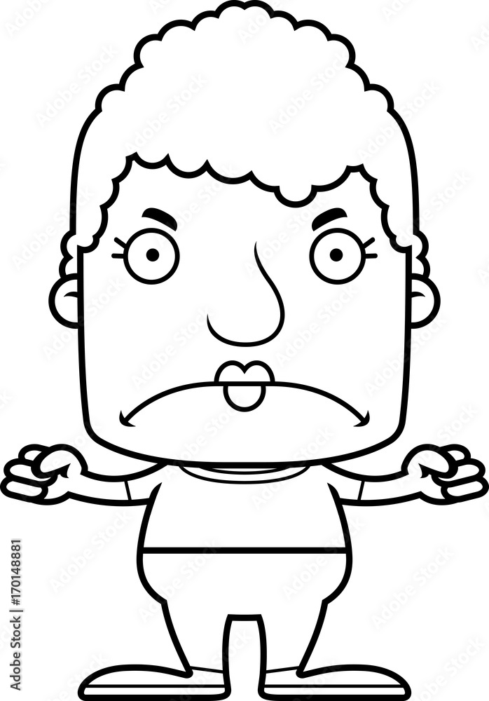 Cartoon Angry Woman