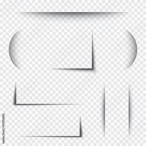 Paper sheet shadow effect.