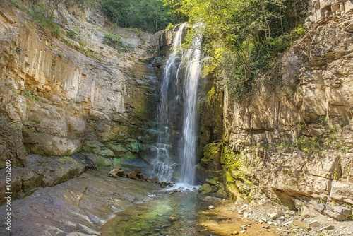 waterfall in botanical garden of Tbilisi