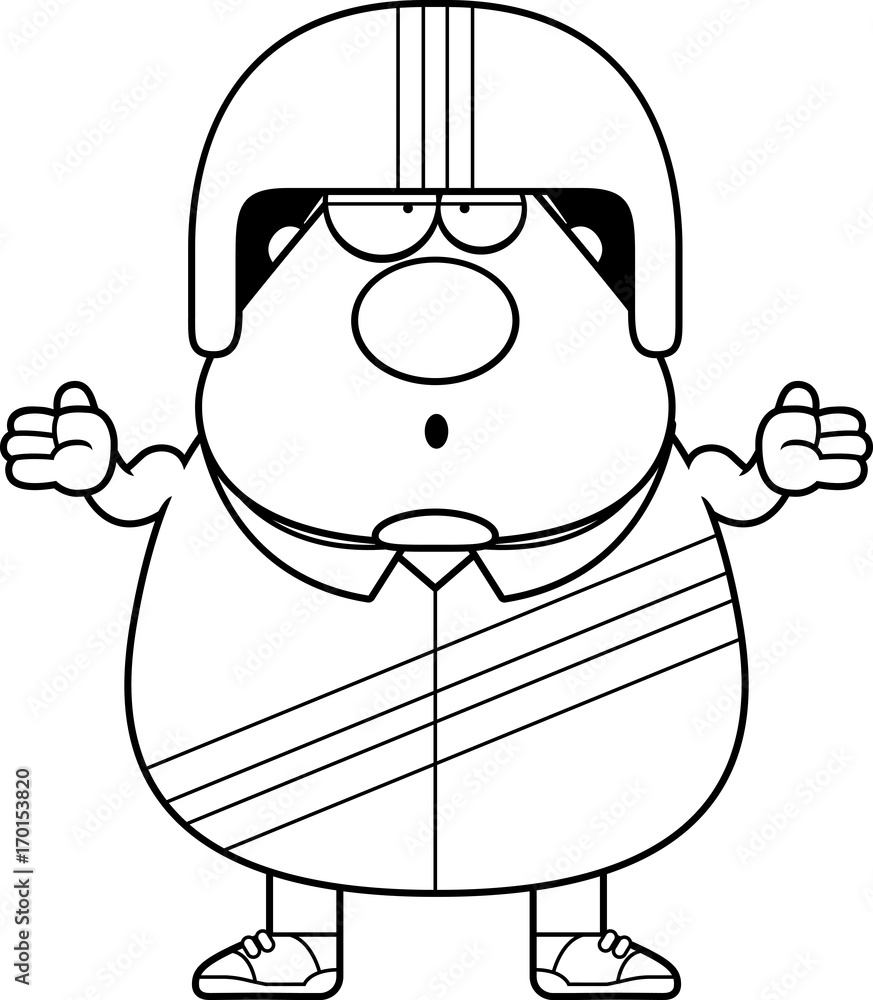 Confused Cartoon Stuntman Confused Cartoon Stuntman
