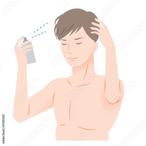 ヘアスプレー　男性