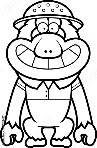 Cartoon Macaque Safari