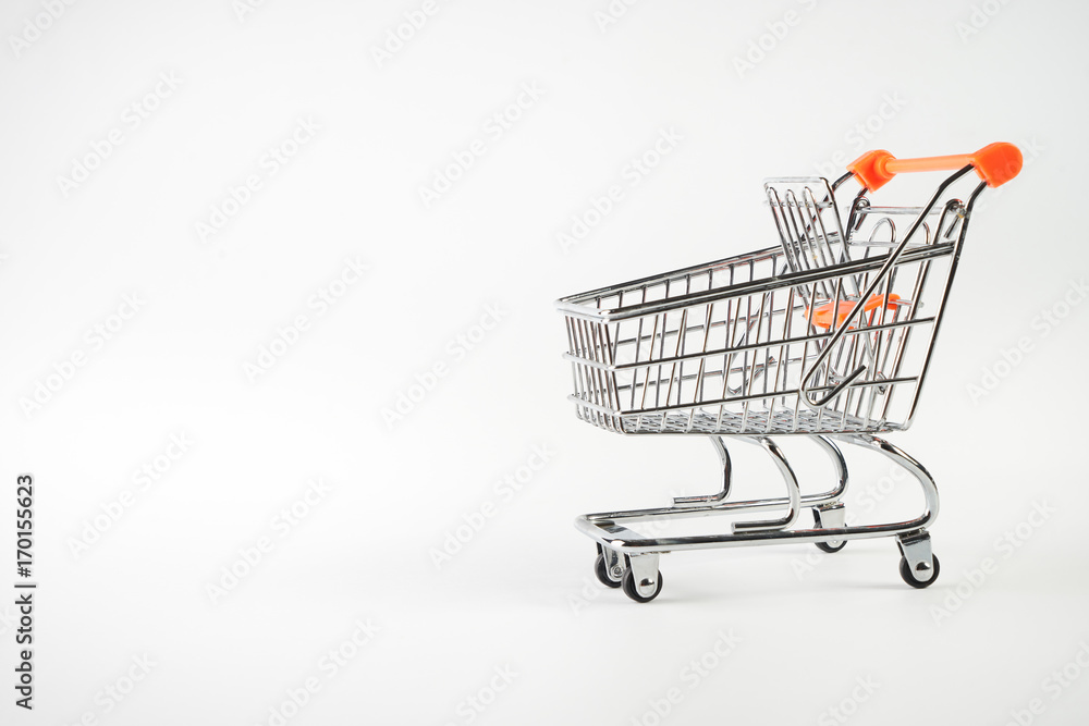 Shopping cart isolated on white background Shopping cart isolated on white background