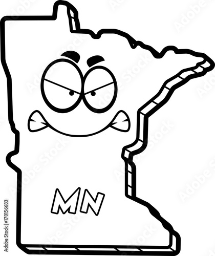 Cartoon Angry Minnesota