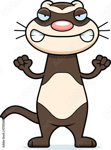 Angry Cartoon Ferret